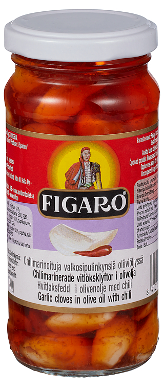 HVITLØK MARINERT M/CHILI 240G FIGARO