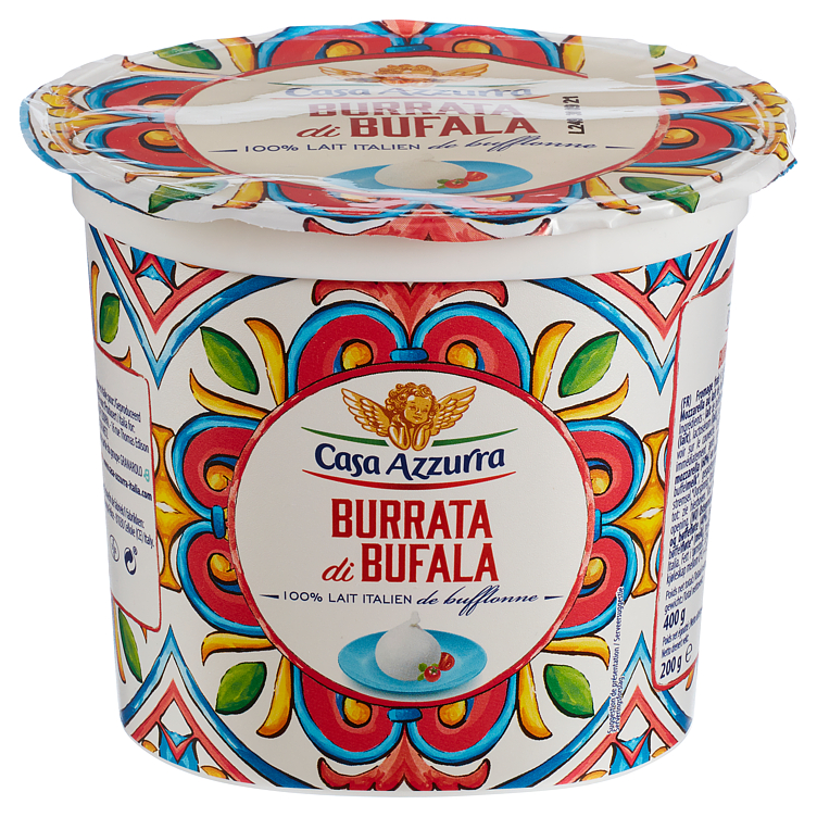 BURRATA DI BUFALA 200G CASA AZURRA