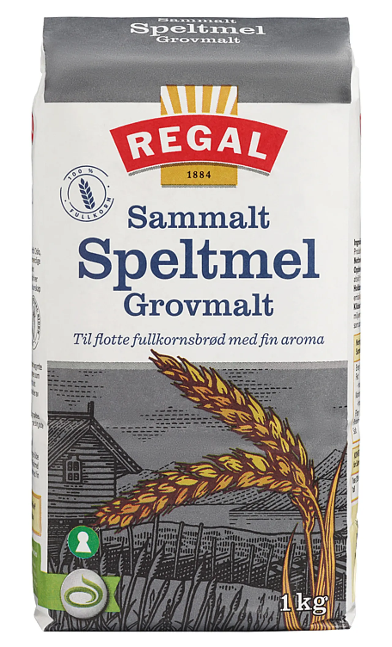 REGAL SPELTMEL SAMMALT GROVT 1KG