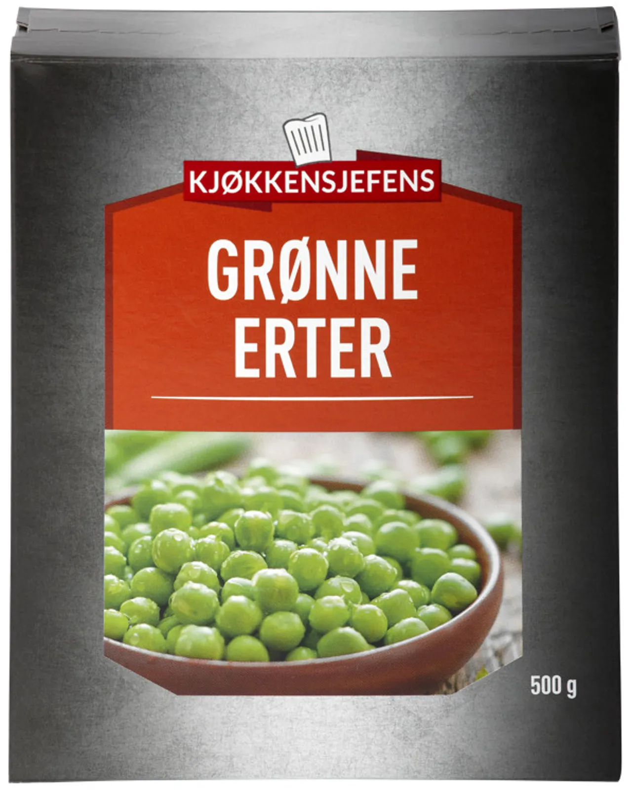 ERTER GRØNNE 500G KJØKKENSJEFENS