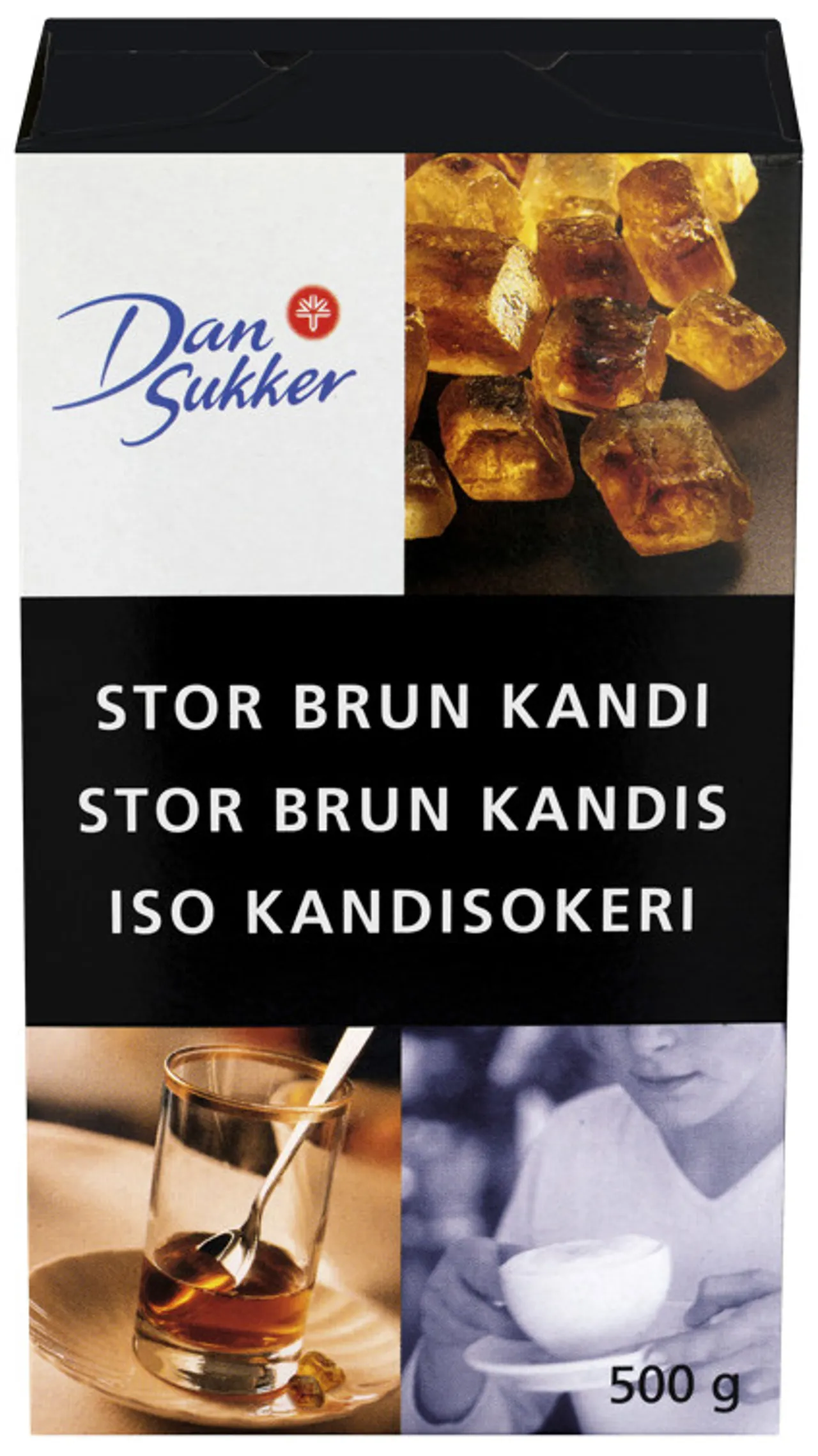 KANDISSUKKER STORE BITER 500G