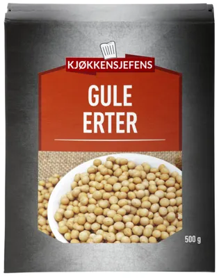 Erter Gule 500g Kjøkkensjefens