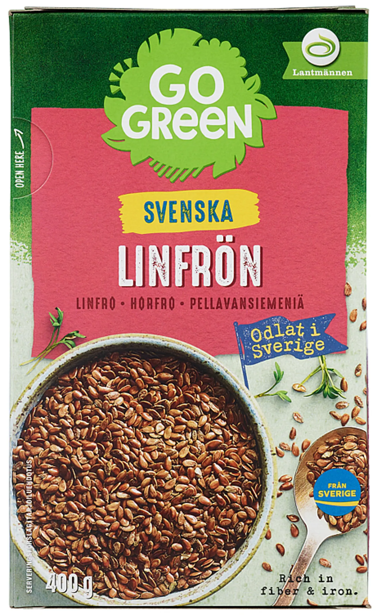 GOGREEN LINFRØ 400G