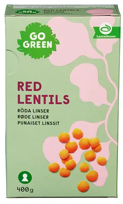 Gogreen Røde Linser 400g