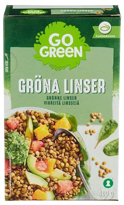 GOGREEN GRØNNE LINSER 400G GOGREEN GRØNNE LINSER 400G