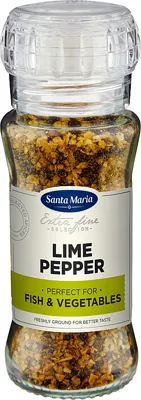 Lime Pepper Kvern 90g Santa Maria