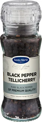 Tellicherry Black Pepper Kvern 70g Santa Maria