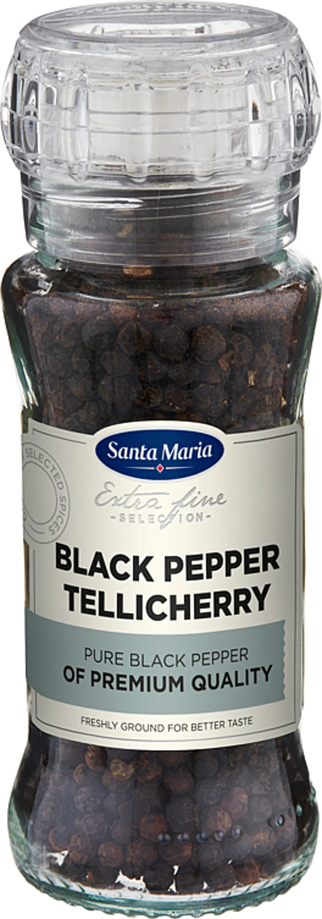TELLICHERRY BLACK PEPPER KVERN 70G SANTA MARIA