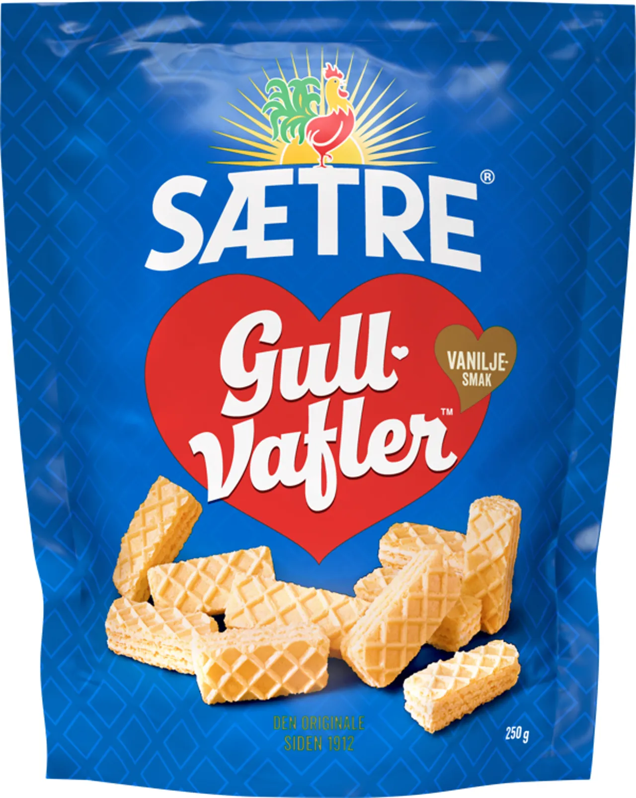 GULLVAFLER DV.VANILJE 250G
