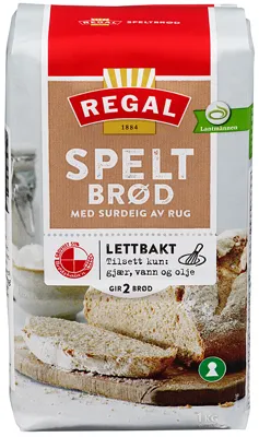 REGAL SPELTBRØD 1KG REGAL SPELTBRØD 1KG