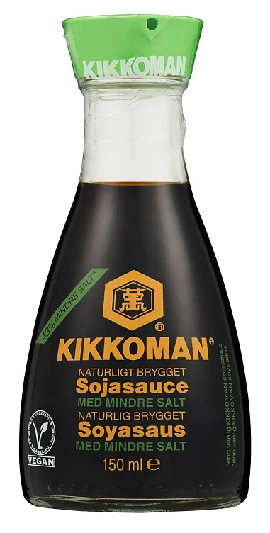 KIKKOMAN SOYASAUS MINDRE SALT 6X150ML KIKKOMAN SOYASAUS MINDRE SALT 6X150ML
