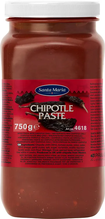 CHIPOTLE CHILI PASTE 750G SANTA MARIA CHIPOTLE CHILI PASTE 750G SANTA MARIA