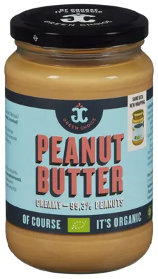 GREEN CHOICE PEANØTTSMØR CREAMY 6X340G GREEN CHOICE PEANØTTSMØR CREAMY 6X340G