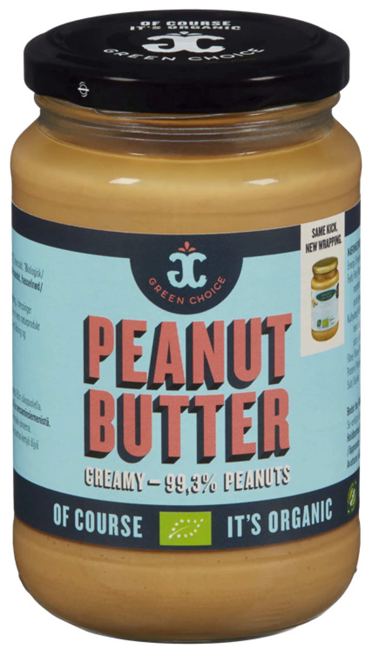 GREEN CHOICE PEANØTTSMØR CREAMY 6X340G