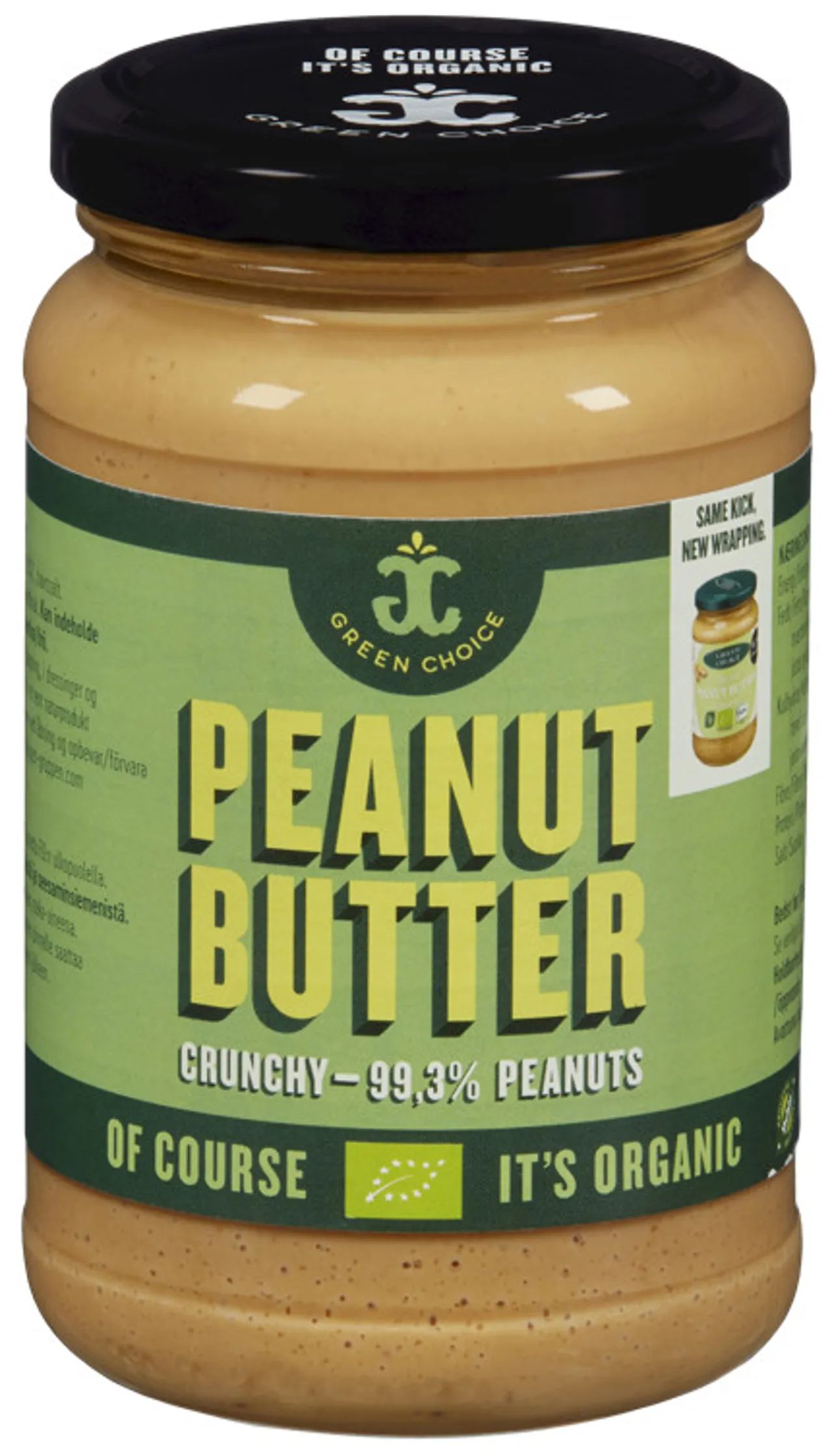 GREEN CHOICE PEANØTTSMØR CRUNCHY 340G