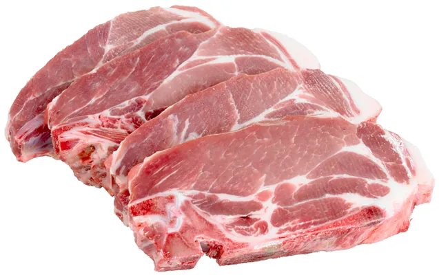 Svin Nakkekoteletter Ca 1kg Vv Skjeggerød Fryst