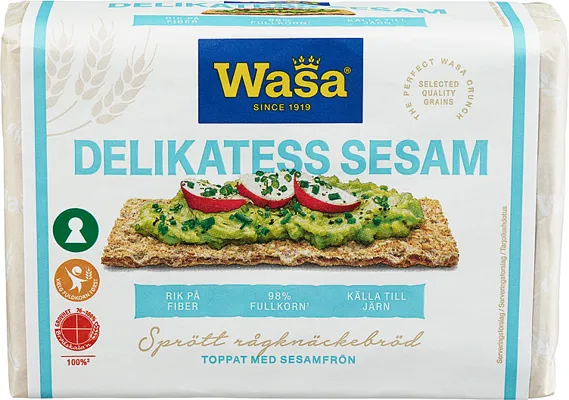 Wasa Knekkebrød Delikatess Sesam 285g