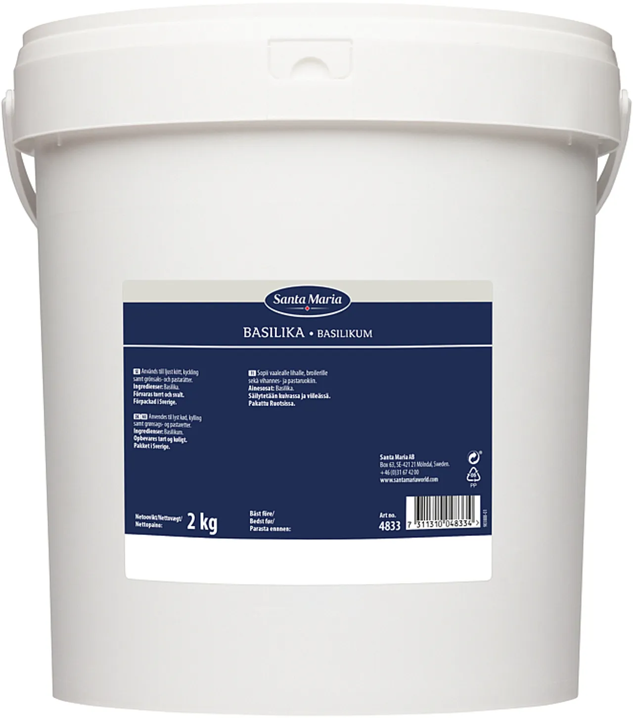 BASILIKUM I SPANN 2KG SANTA MARIA