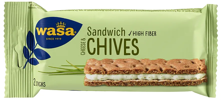 WASA SANDWICH GRESSLØK 24X37G WASA SANDWICH GRESSLØK 24X37G