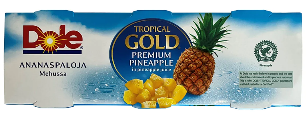 ANANAS BITER 3X227G DOLE TROPICAL GOLD ANANAS BITER 3X227G DOLE TROPICAL GOLD