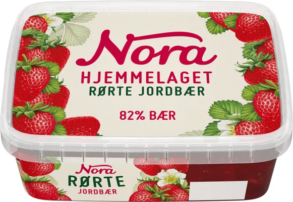 Jordbærsyltetøy Rørte 280g Nora