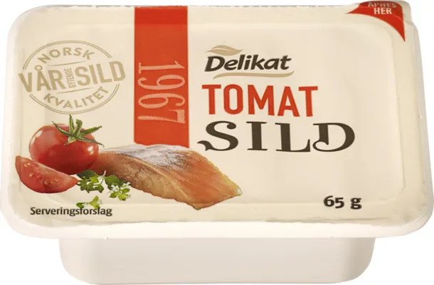 DELIKAT TOMATSILD KUVERT 65G DELIKAT TOMATSILD KUVERT 65G