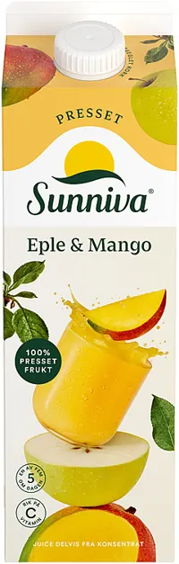 Sunniva Premium Eple/Mangojuice 1l Tine