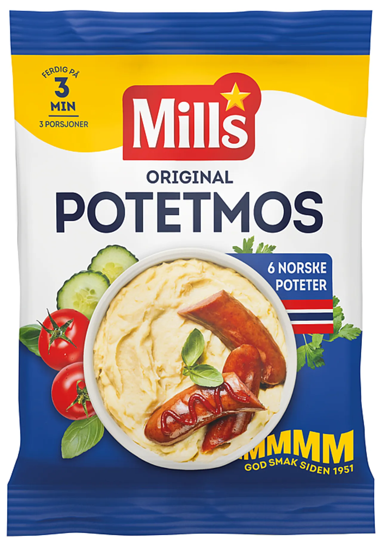 MILLS POTETMOS VANLIG 90G