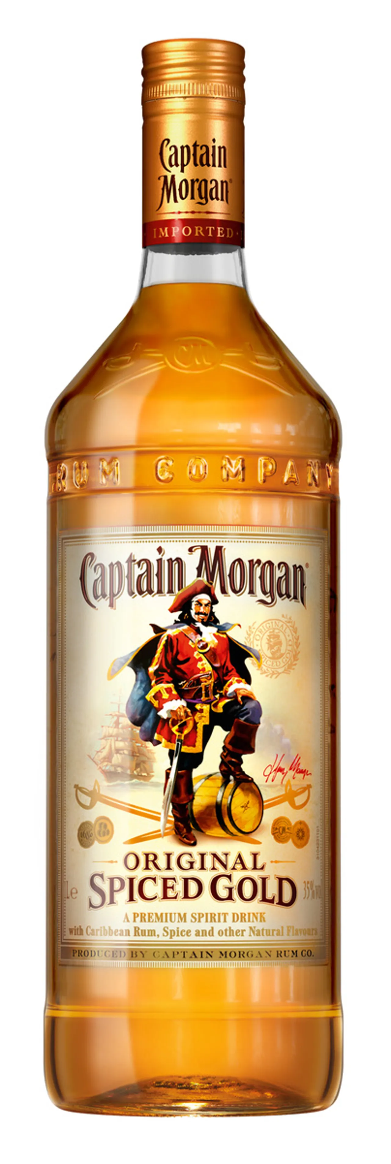 CAPTAIN MORGAN SPICED GOLD 35% 1L