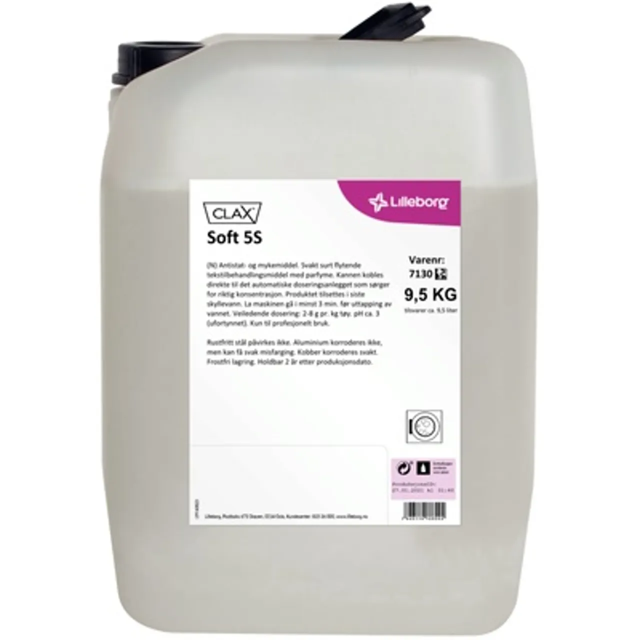CLAX SOFT 5S KANNE TØYMYKNER 9,5KG