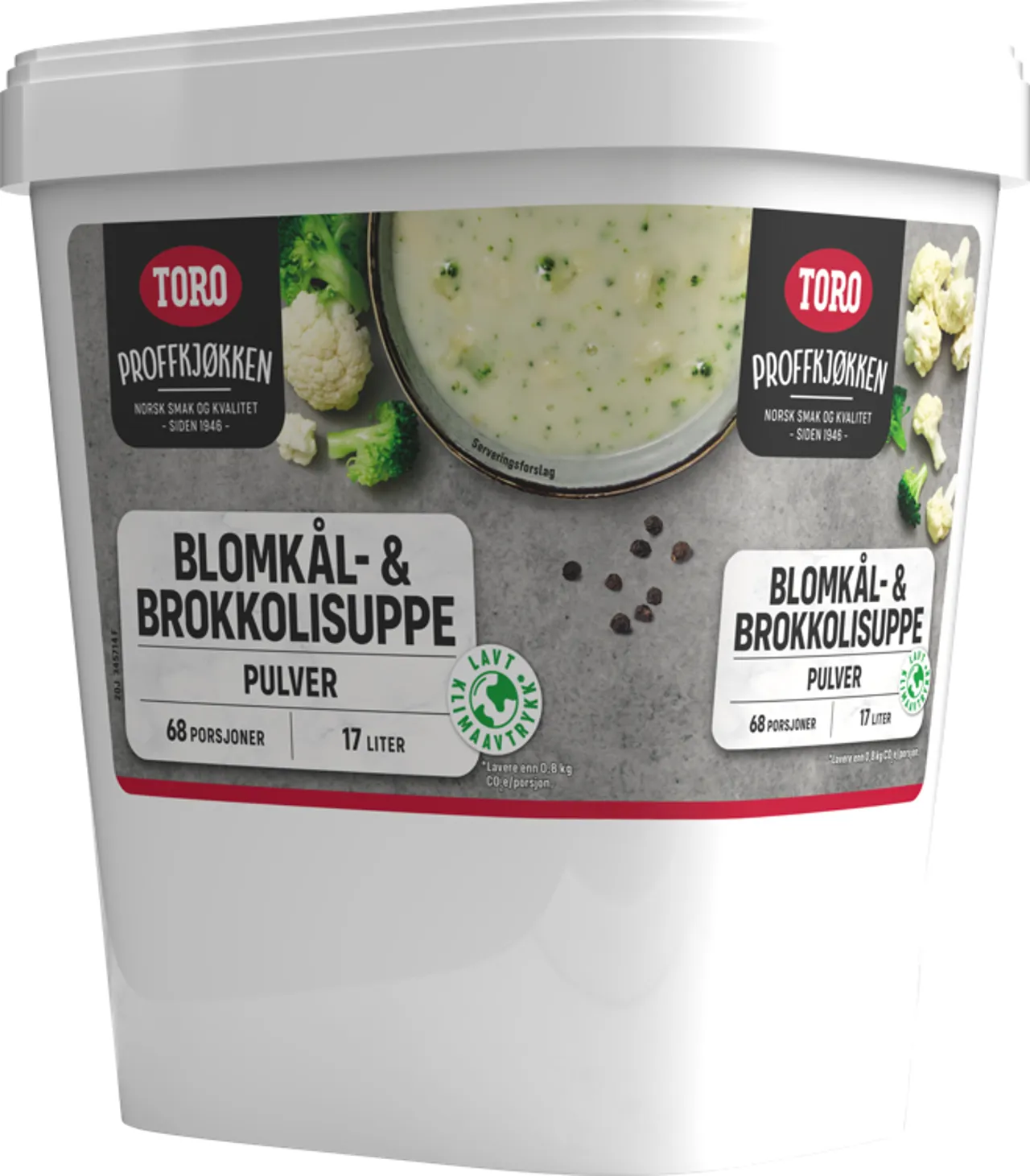 TORO BLOMKÅL OG BROKKOLISUPPE 17L