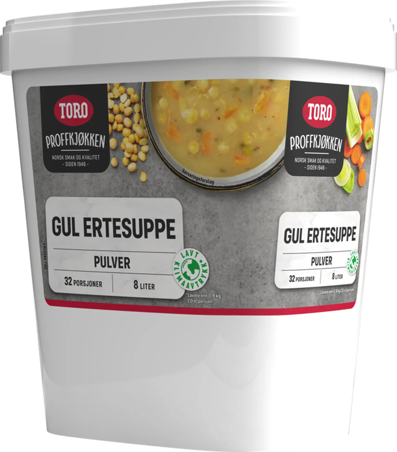 TORO GUL ERTESUPPE PULVER