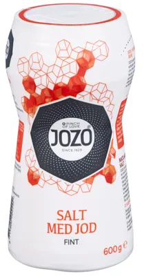 Jozo Husholdningssalt Med Jod 600 G
