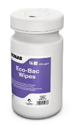 Eco-Bac Wipes Rengjøring Og Desinf Av Utstyr 6x150wipes
