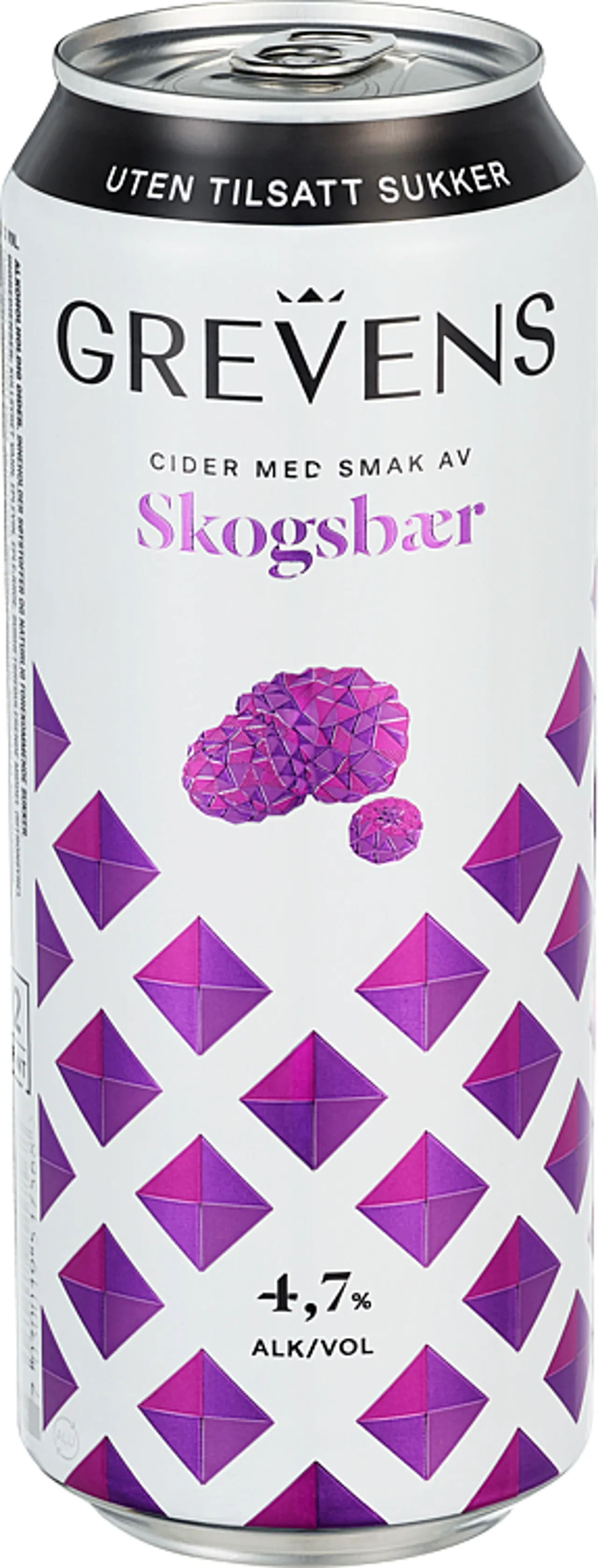 GREVENS CIDER SKOGSBÆR UTEN SUKKER 0.5L BX