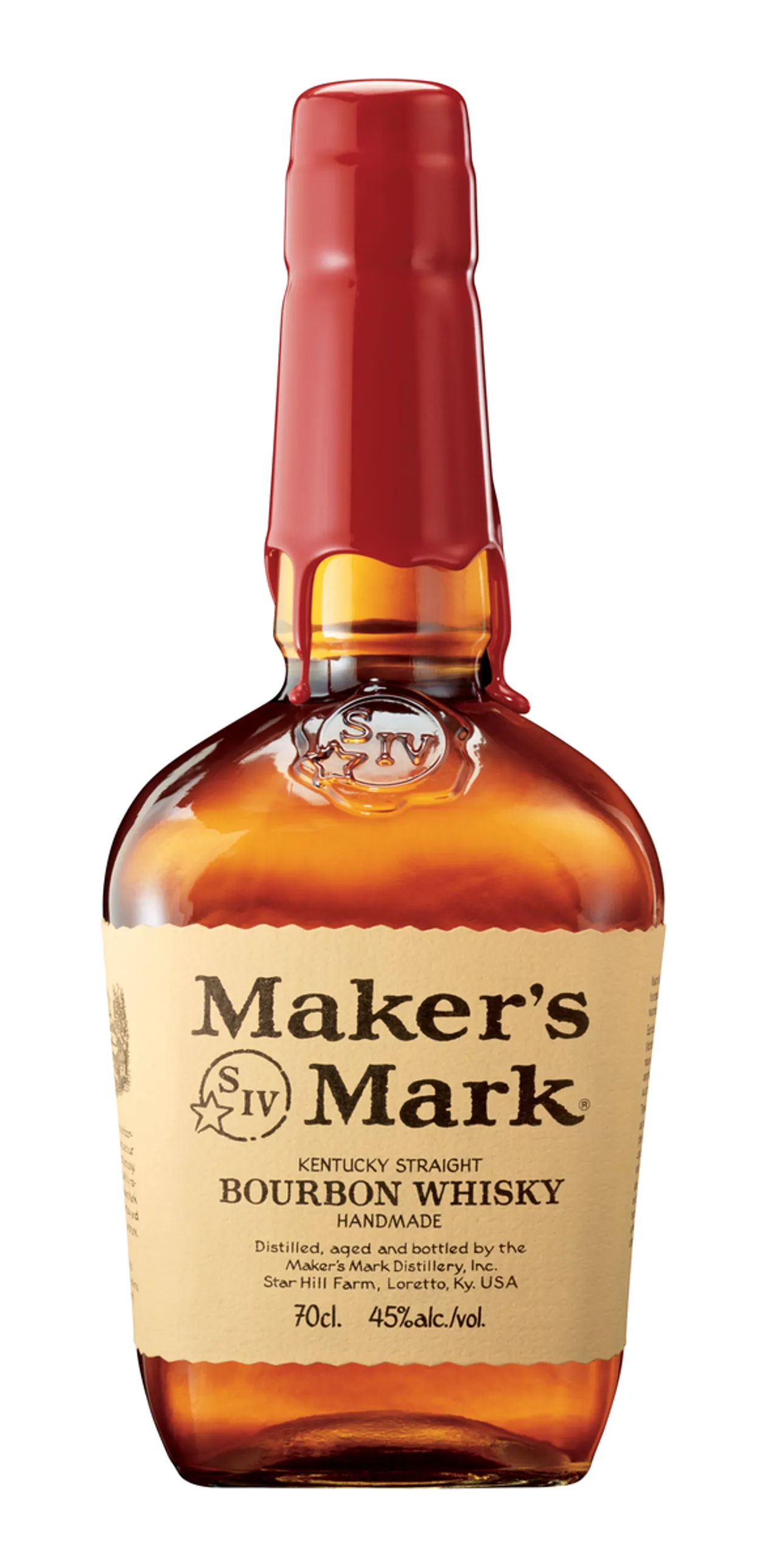 MAKERS MARK KENTUCKY STRAIGHT BOURBON WHISKY 45% 70CL