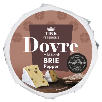 DOVRE NORSK BRIE PEPPER 150G TINE DOVRE NORSK BRIE PEPPER 150G TINE