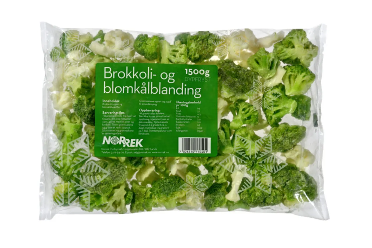 BROKKOLI/BLOMKÅL DYPFRYST NORREK