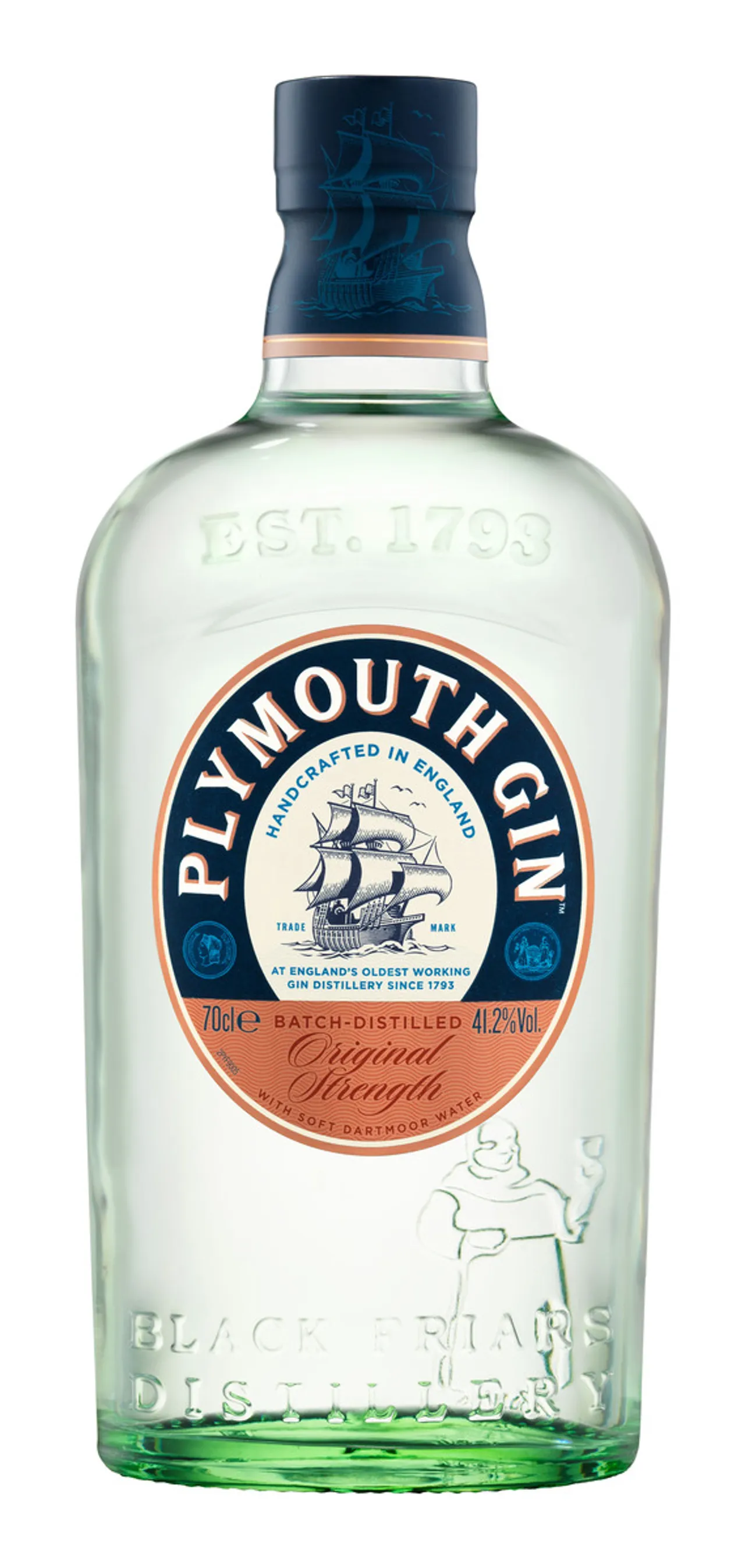 PLYMOUTH DRY GIN 41,2% 70CL
