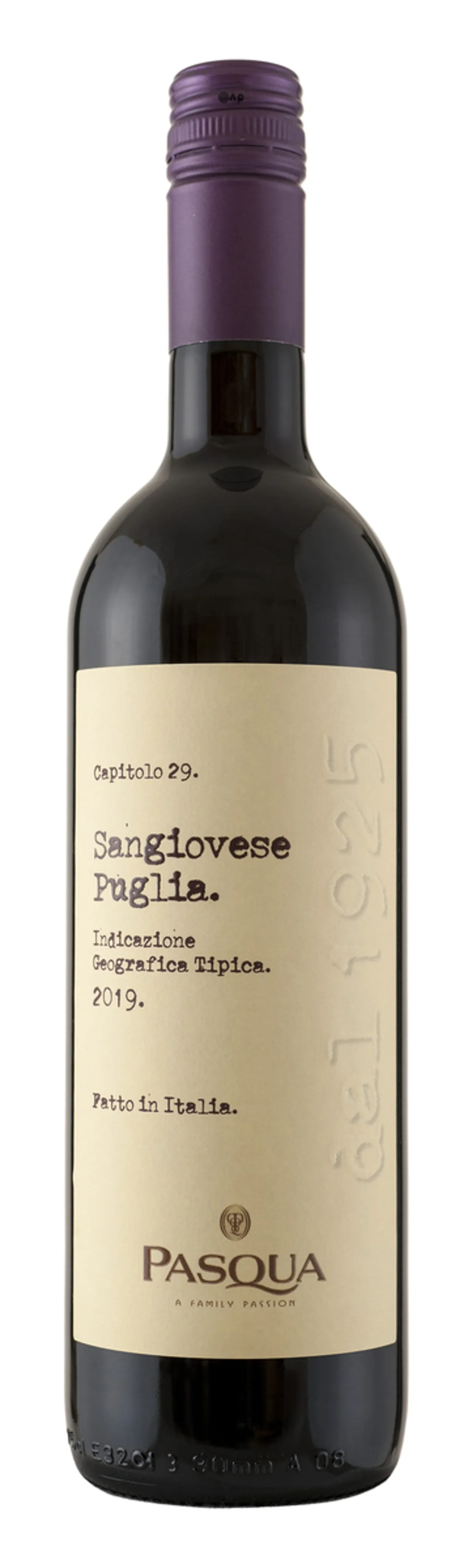 PASQUA SANGIOVESE 12% 75CL