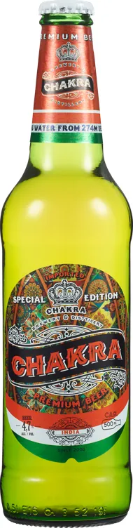 CHAKRA PREMIUM LAGER BEER 4,7% 20X50CL CHAKRA PREMIUM LAGER BEER 4,7% 20X50CL