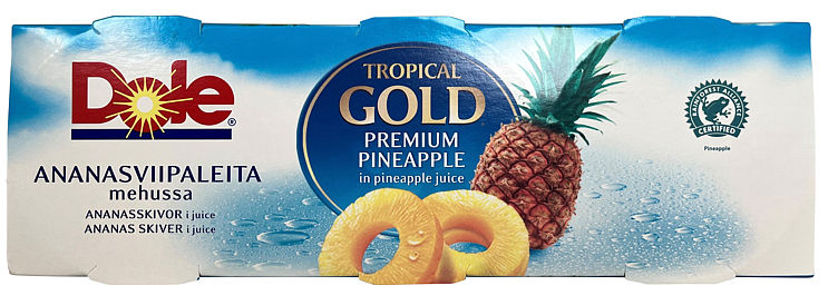 ANANAS SKIVER 3 PK 3X227G DOLE TROPICAL GOLD