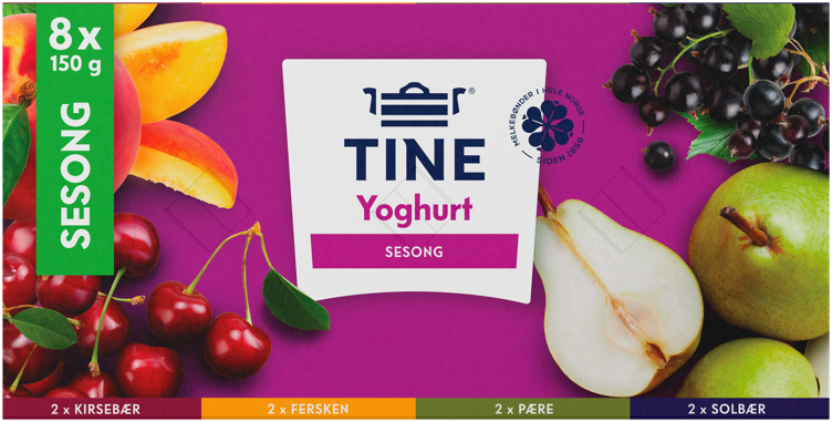 YOGHURT SESONG HØST/VINTER 8X150G TINE