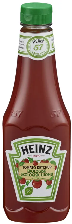 HEINZ TOMATKETCHUP ØKOLOGISK 12X580G HEINZ TOMATKETCHUP ØKOLOGISK 12X580G