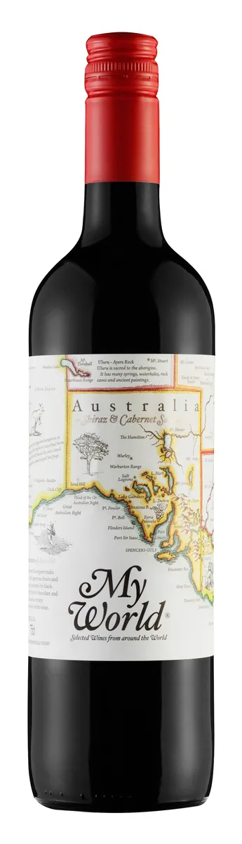 MY WORLD AUSTRALIA SHIRAZ CABERNET SAUVIGNON 12% 300CL MY WORLD AUSTRALIA SHIRAZ CABERNET SAUVIGNON 12% 300CL