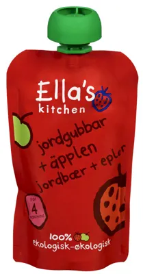 Jordbær + Eple 4m 120g Ellas