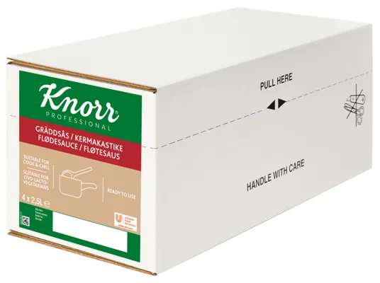 FLØTESAUS 100% 4X2.5L KNORR FLØTESAUS 100% 4X2.5L KNORR