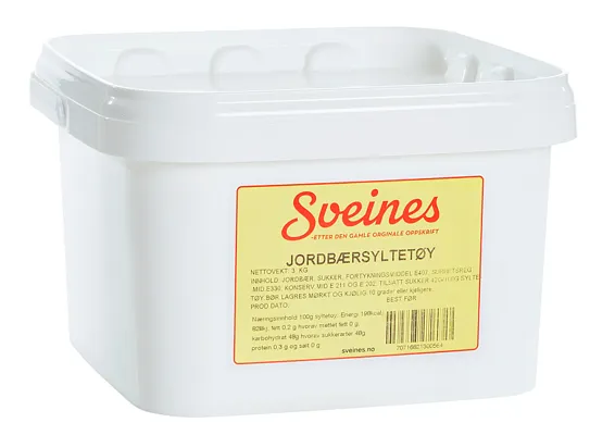 JORDBÆRSYLTETØY 3KG JORDBÆRSYLTETØY 3KG