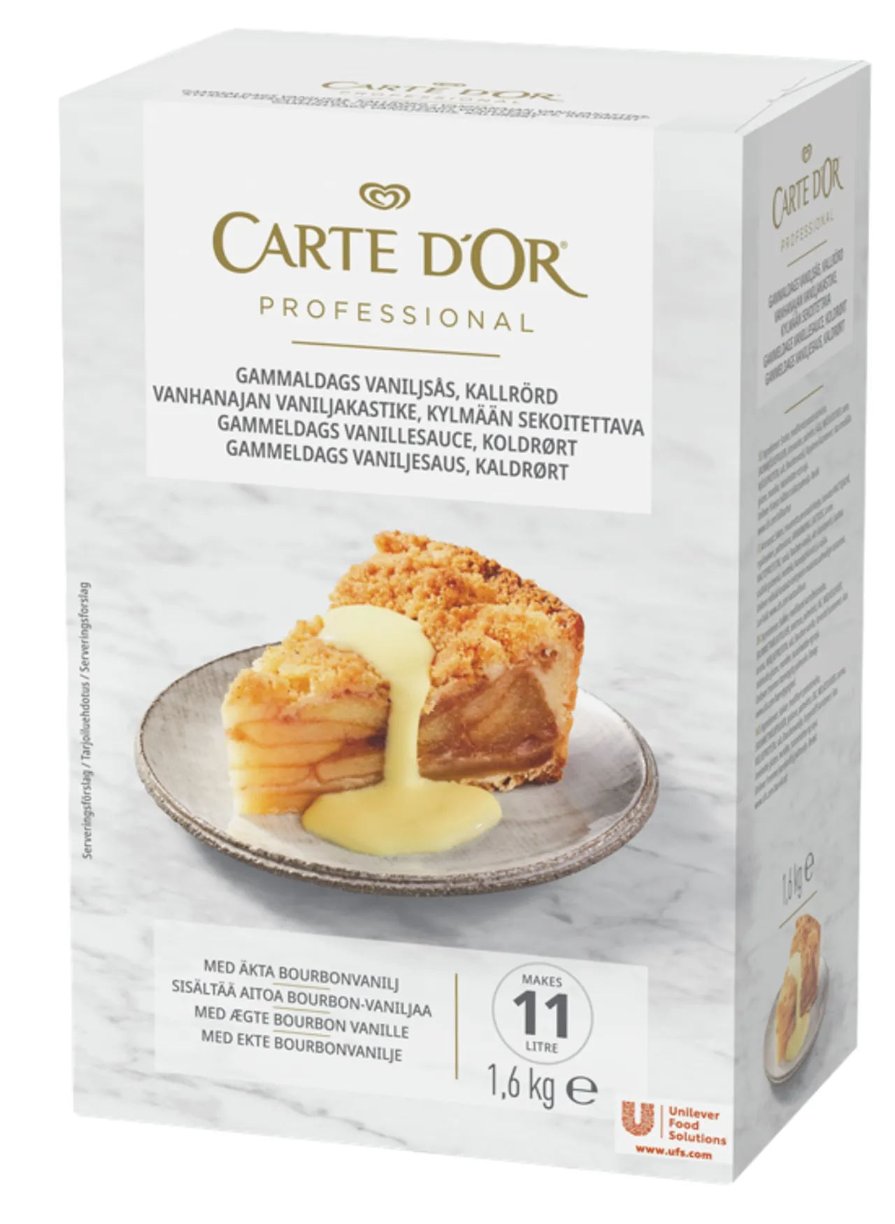 VANILJESAUS KALDRØRT 1.6KG PULVER CARTE D'OR