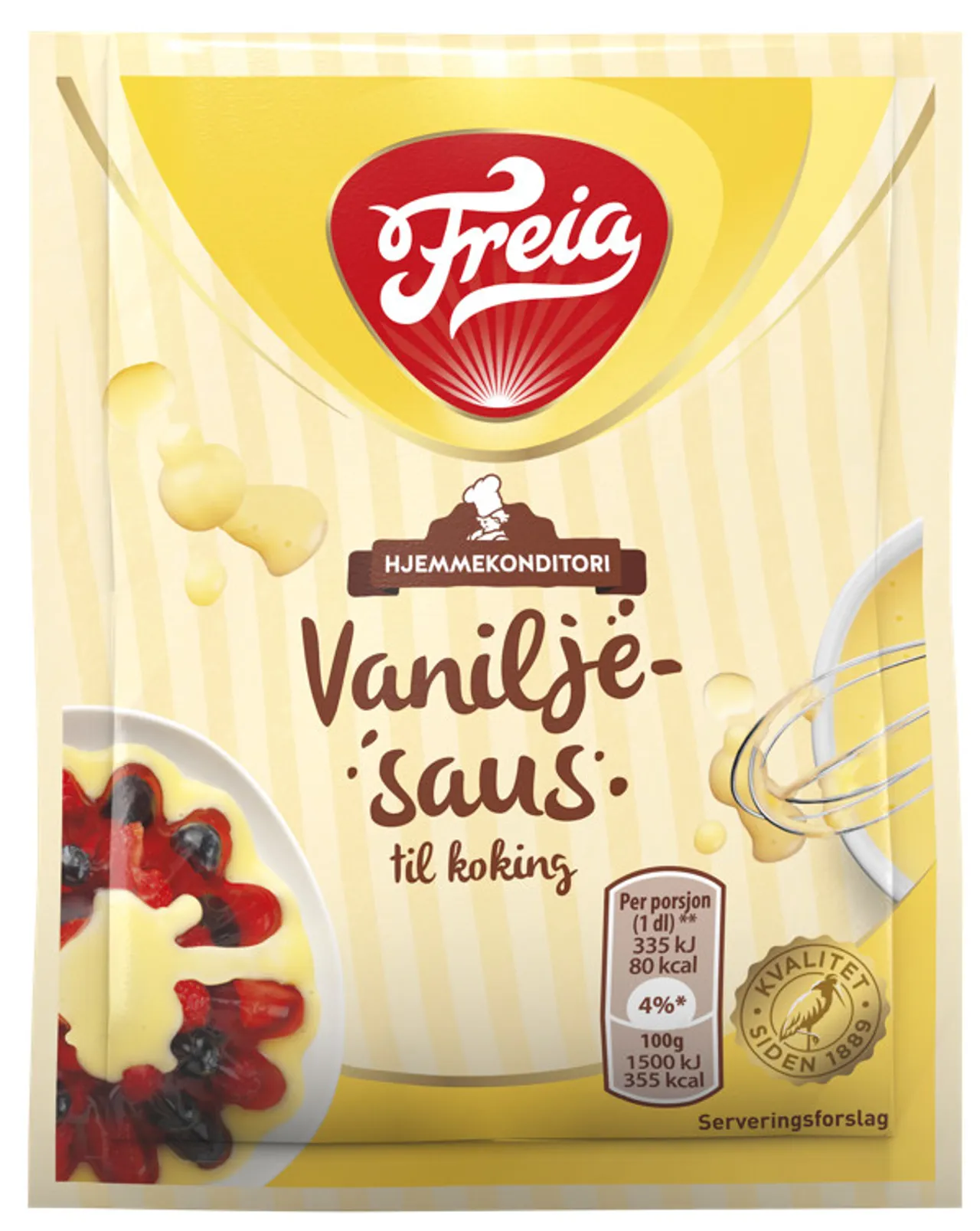 VANILJESAUS KOKE 19G FREIA